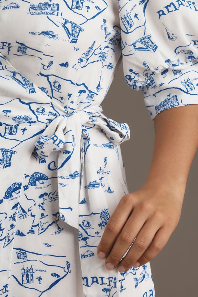 by anthropologie short-sleeve collared printed mini dress By Anthropologie Short-Sleeve Collared Printed Mini Dress