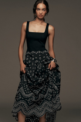 midi flowy dresses for wedding ZESICA Women's Summer Sleeveless Midi Dress 2026 Square Neck Elegant F –  zesica