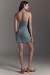 Maeve Twist-Halter Linen Blend Mini Dress