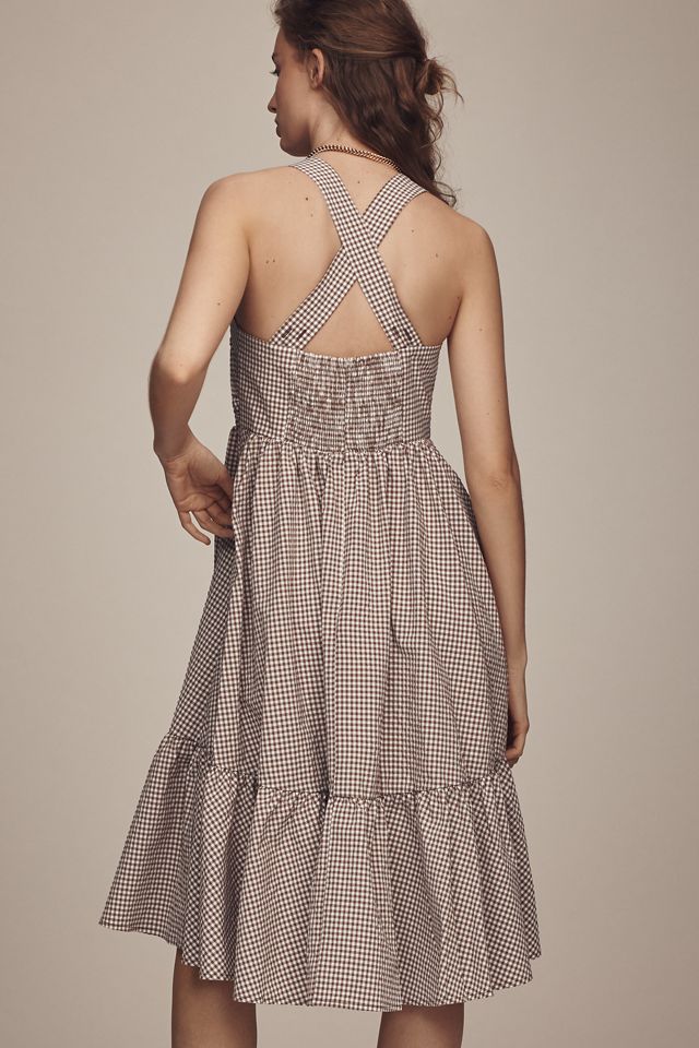 Maeve Halter Bow-Front Midi Dress #5