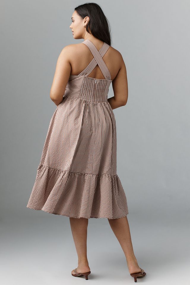 Maeve Halter Bow-Front Midi Dress #2