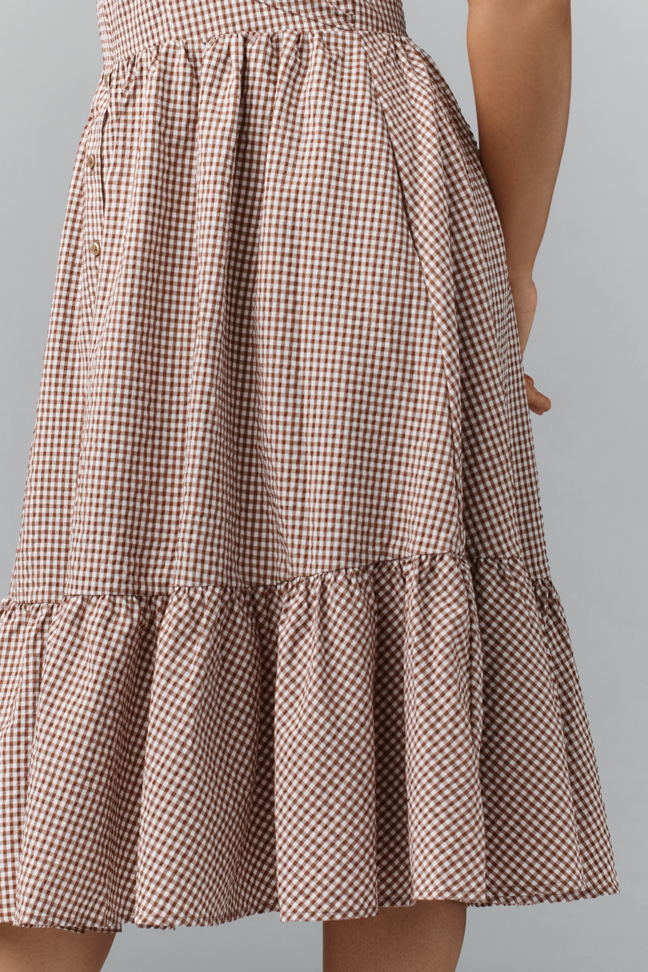 Maeve Halter Bow-Front Midi Dress