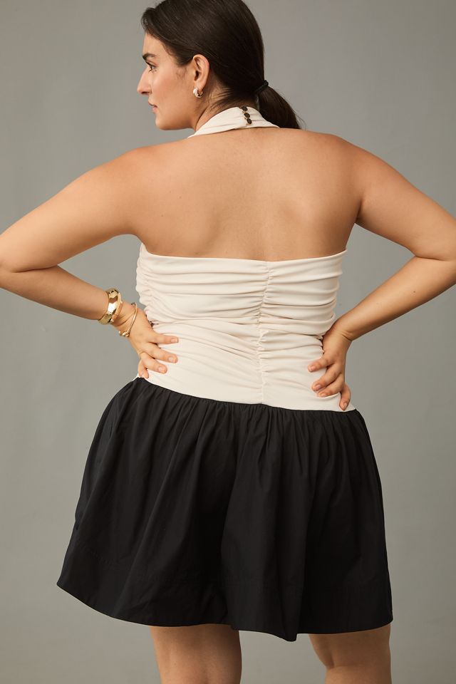 Maeve Halter Twofer Mini Dress #5