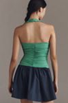Maeve Halter Twofer Mini Dress