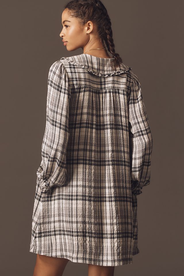 The Keira Long-Sleeve Mini Dress by Pilcro