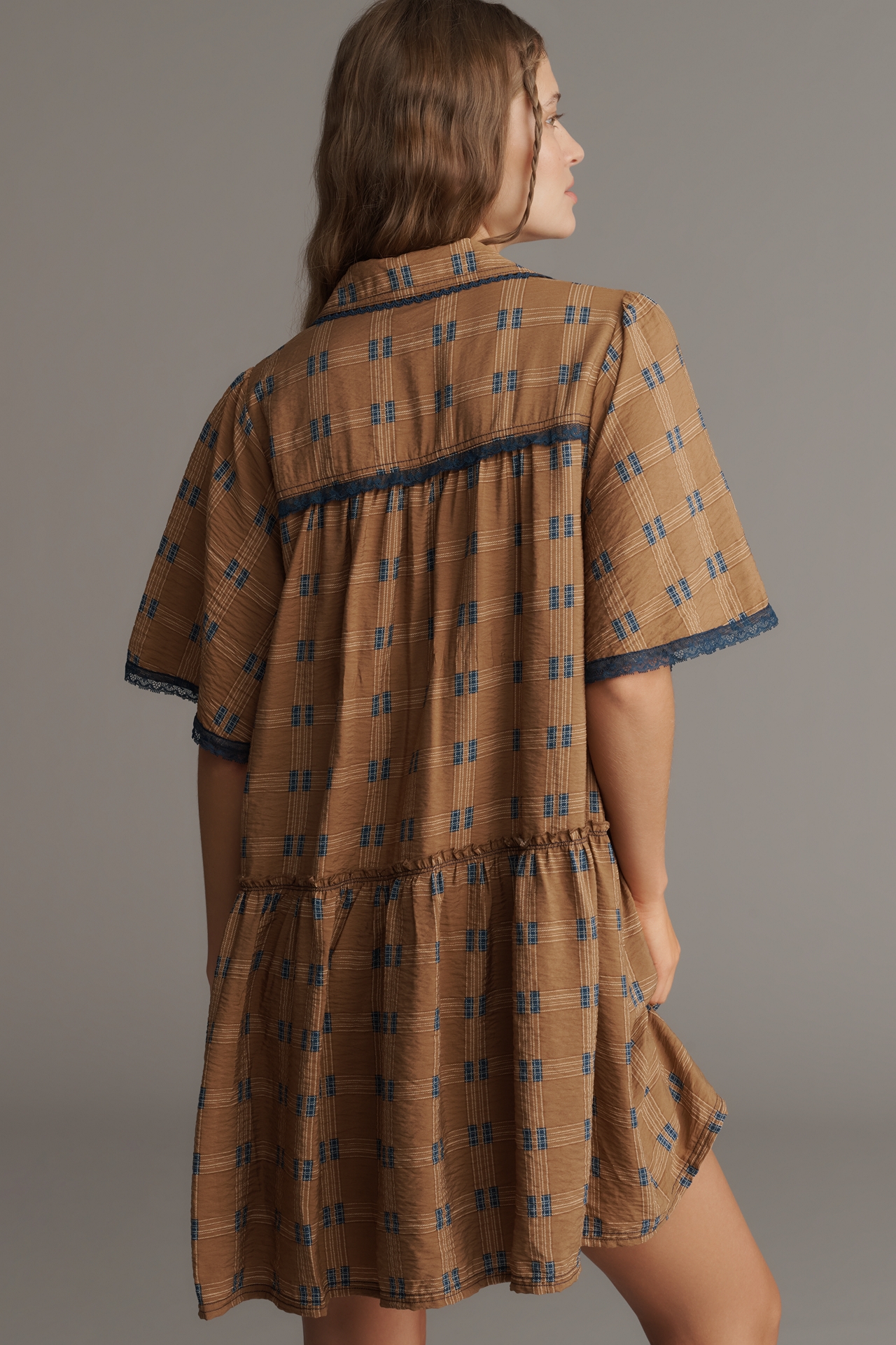 Pilcro Short-Sleeve Tunic Shirt Dress