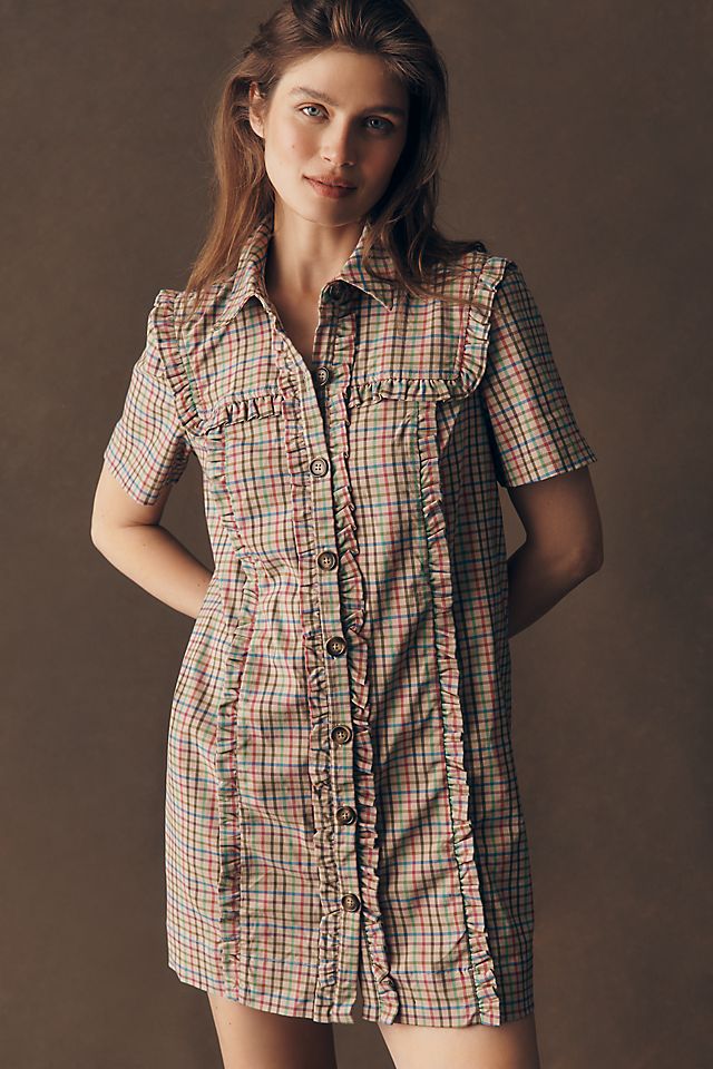 anthropologie mini dress The Somerset Dress: Floral Appliqu Edition By Anthropologie 100% Cotton skirt Every cloud has a silver