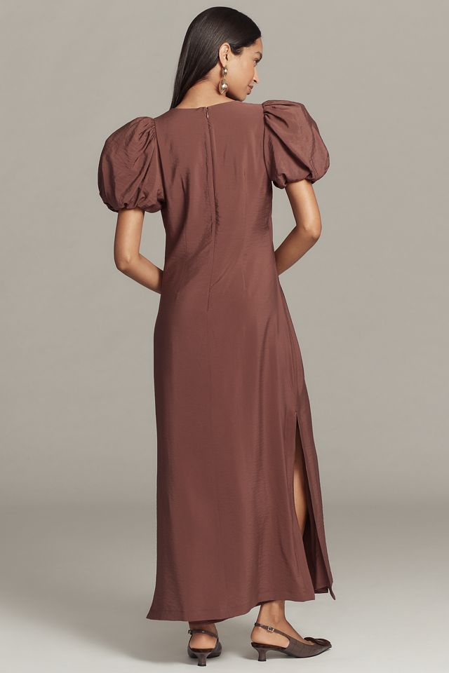 @loverlygrey x Anthropologie Puff-Sleeve V-Neck Maxi Dress #1