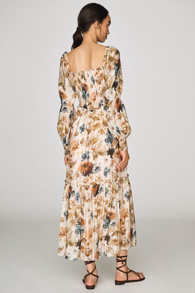 By Anthropologie Puff-Sleeve Midi Dress #2