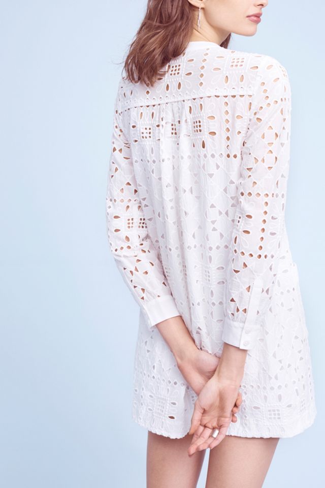 Geo Eyelet Shirtdress #2