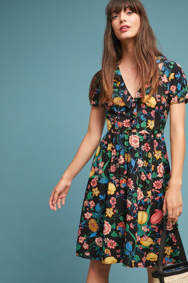 Anthropologie floral dress hotsell