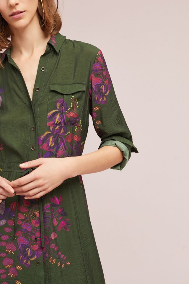 Printed Maxi Shirtdress #1