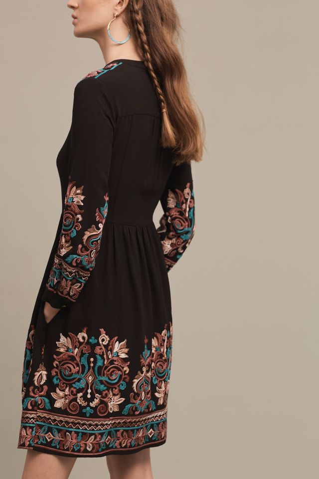 Anthropologie floreat 2025 embroidered dress