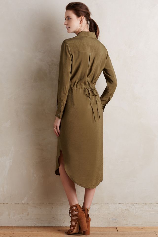 Drawstring Midi Shirtdress #1