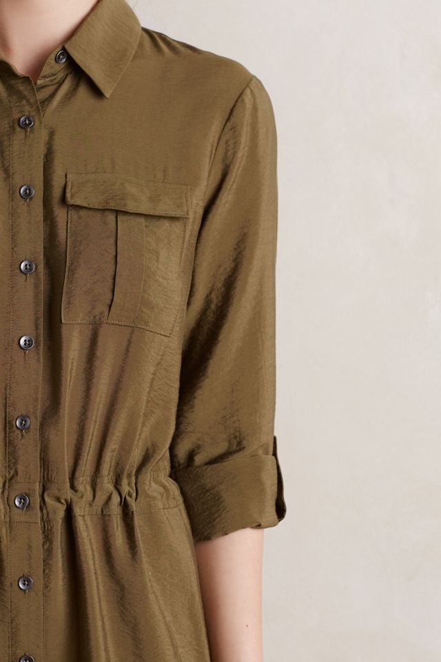 Drawstring Midi Shirtdress #2