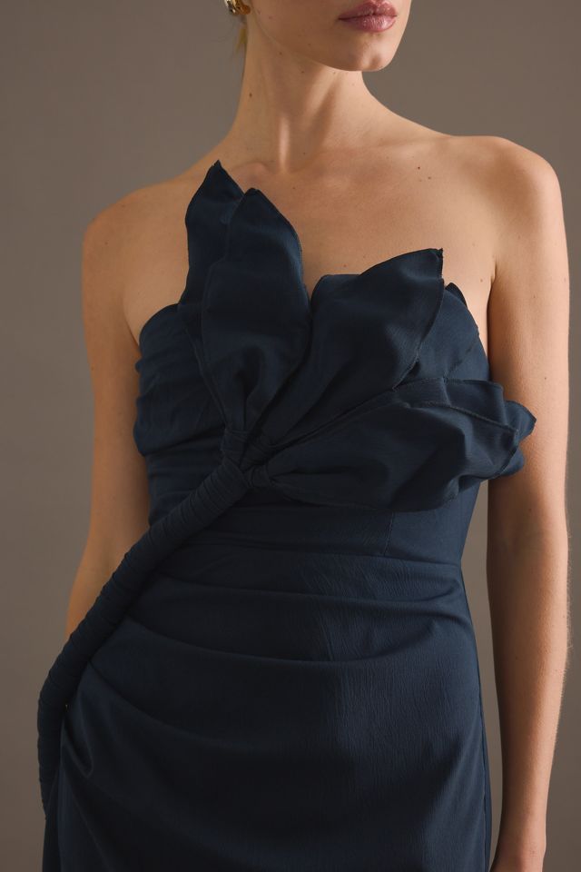 Robe longue sans bretelles à fleurs Zimran TOJHA #3