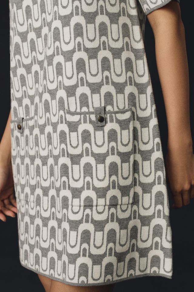 The Annalise Mock-Neck Mini Sweater Dress by Maeve #3