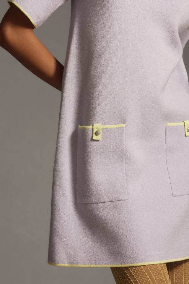 El mini vestido de jersey con cuello alto Annalise de Maeve #2