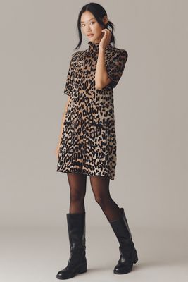 The Annalise Mock-Neck Mini Sweater Dress by Maeve