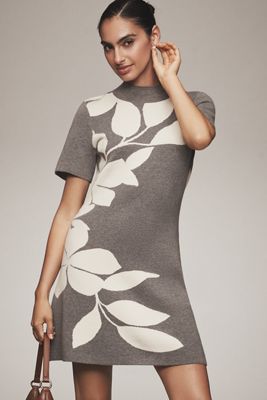 By Anthropologie mini abito a maniche corte a maniche finte