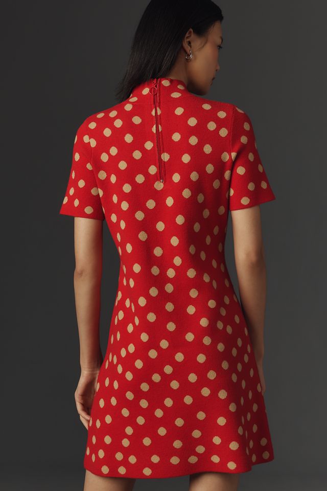 The Nina Short-Sleeve Mock-Neck Mod Mini Dress #1
