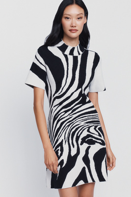 By Anthropologie Nina Mock Neck Sweater Mini Dress by Anthropologie