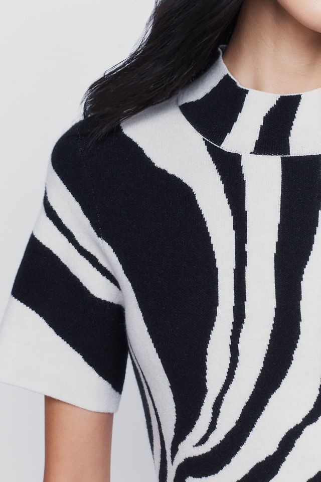 By Anthropologie Nina Mock Neck Sweater Mini Dress #1