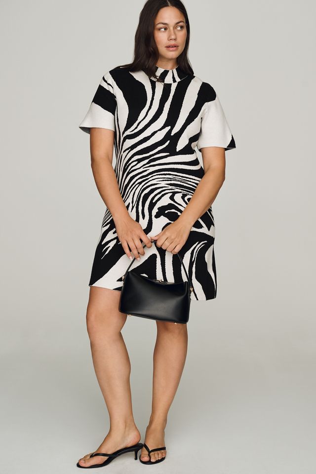 By Anthropologie Nina Mock Neck Sweater Mini Dress #5
