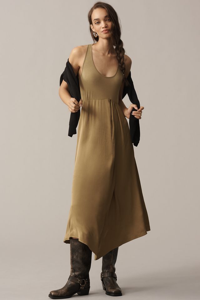 By Anthropologie Long-Sleeve Mockable Midi Jumper Dress #1
