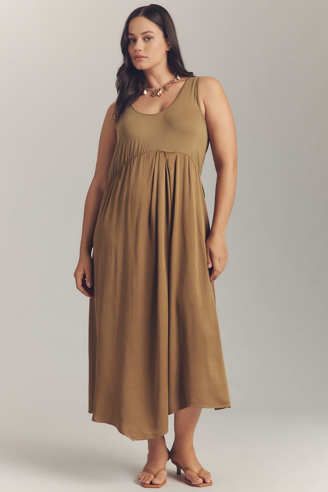 By Anthropologie Long-Sleeve Mockable Midi Jumper Dress #5