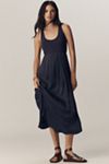 By Anthropologie Cap-Sleeve Sweater Twofer Midi Dress