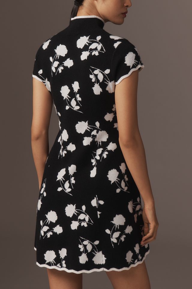 By Anthropologie Short-Sleeve Mock-Neck Sweater Dress #1