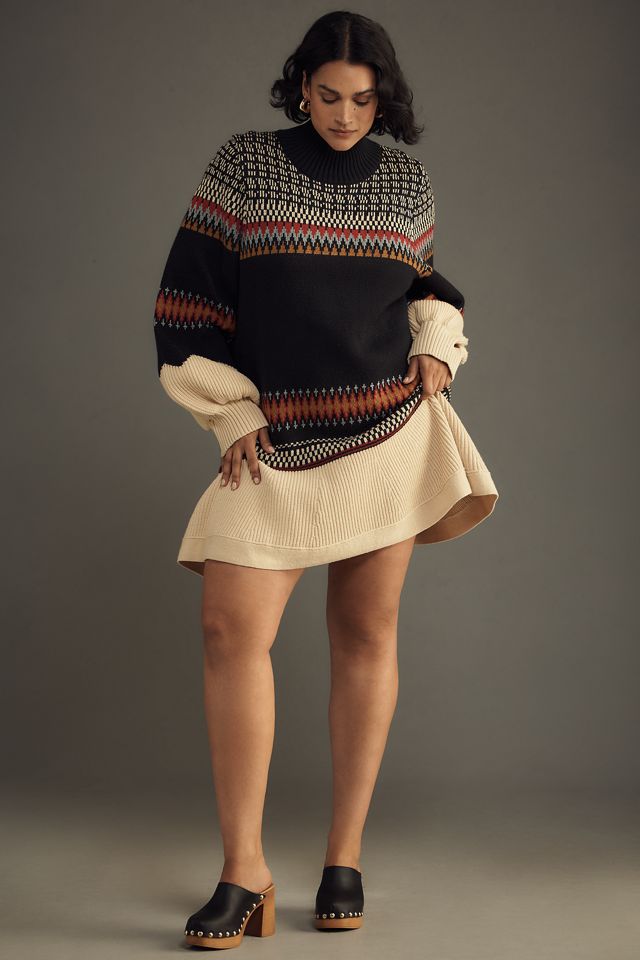 By Anthropologie Bubble-Sleeve Turtleneck Sweater #6