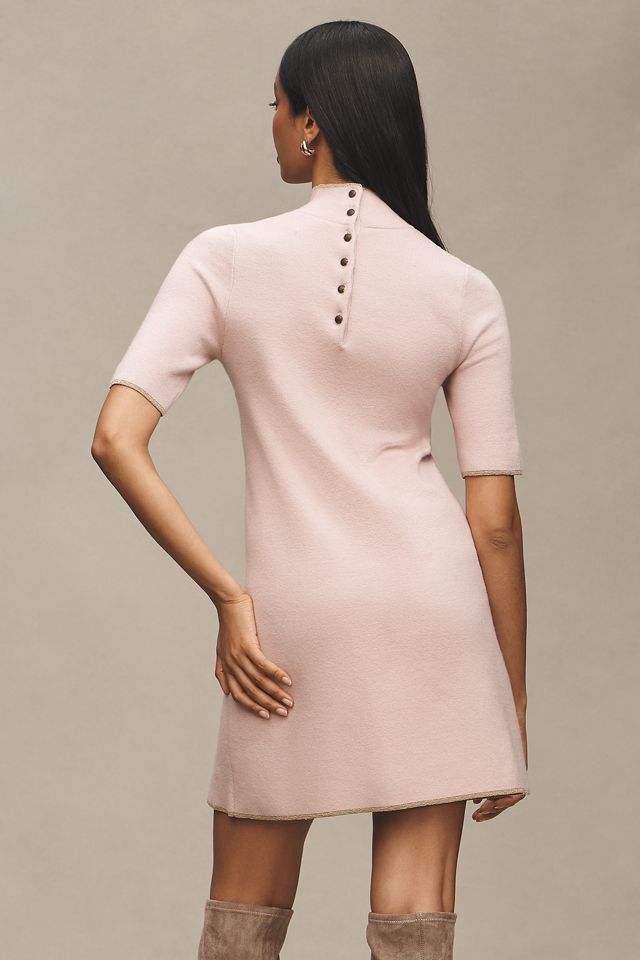 The Annalise Mock-Neck Mini Sweater Dress by Maeve #2