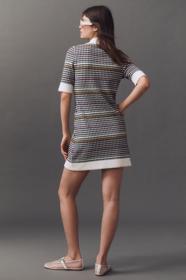 Maeve Buttondown Sweater Shift Mini Dress #3