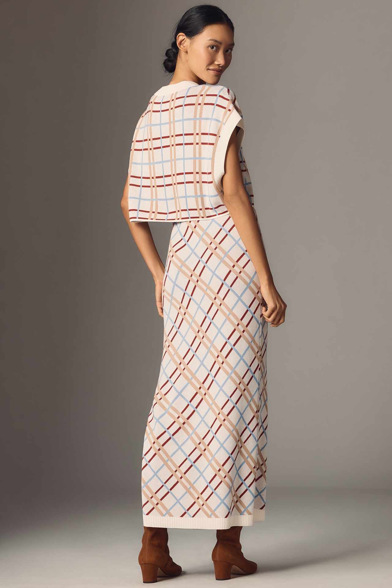 Maeve Two-Piece Sleeveless Sweater Top and Dress