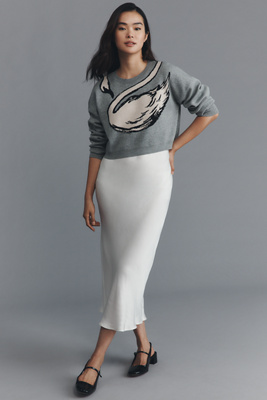 By Anthropologie The Gemini Sweater + Tank Dress Set In Gray