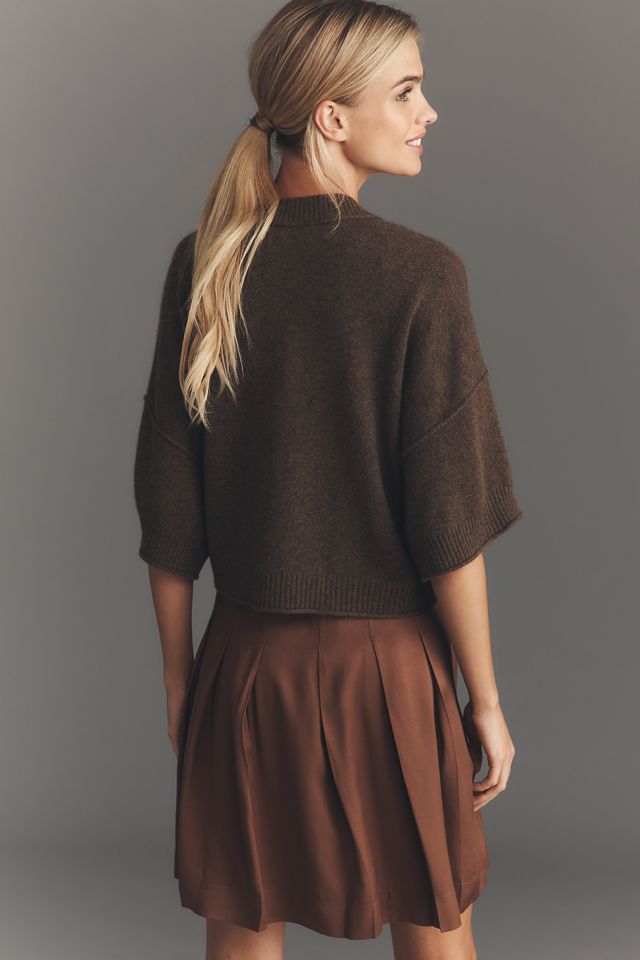 By Anthropologie Kaschmir Strick Twofer Minikleid #1