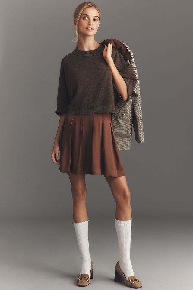 By Anthropologie Kaschmir Strick Twofer Minikleid #2