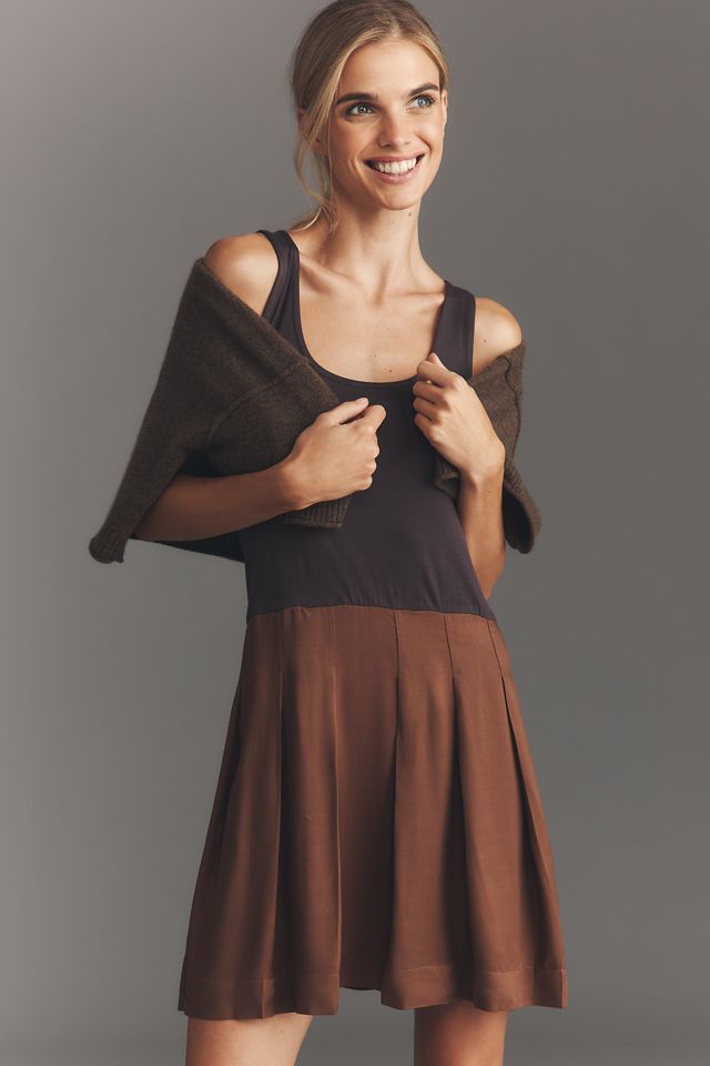 By Anthropologie Kaschmir Strick Twofer Minikleid #3