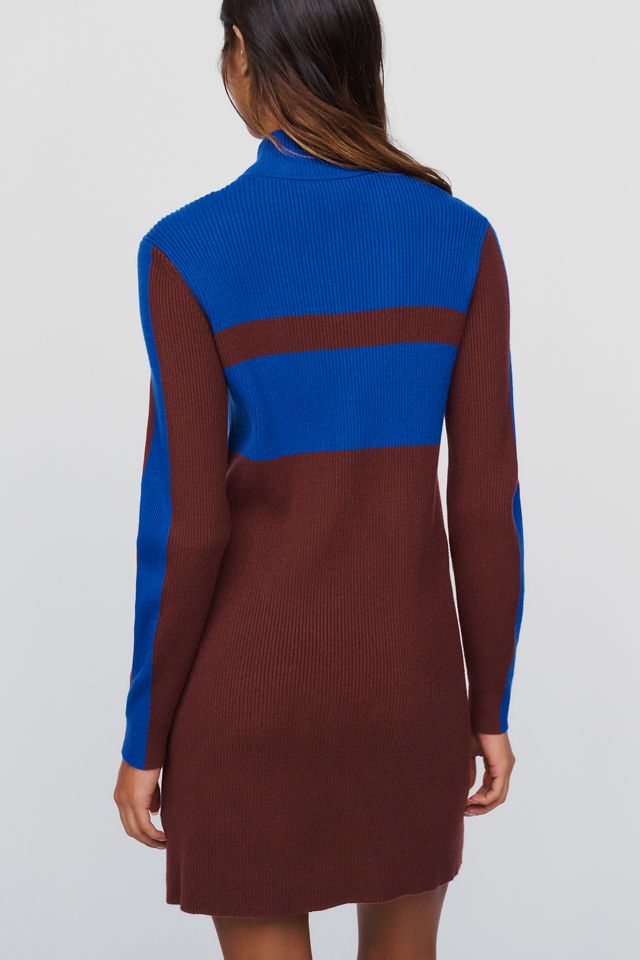 Maeve Quarter Zip Knit Mini Dress #4