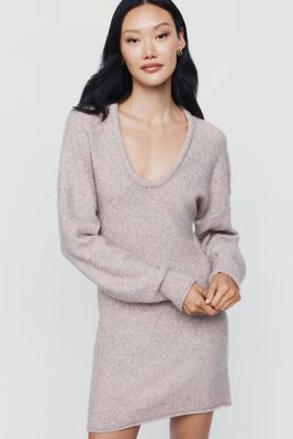By Anthropologie Wool Blend Sweater Mini Dress