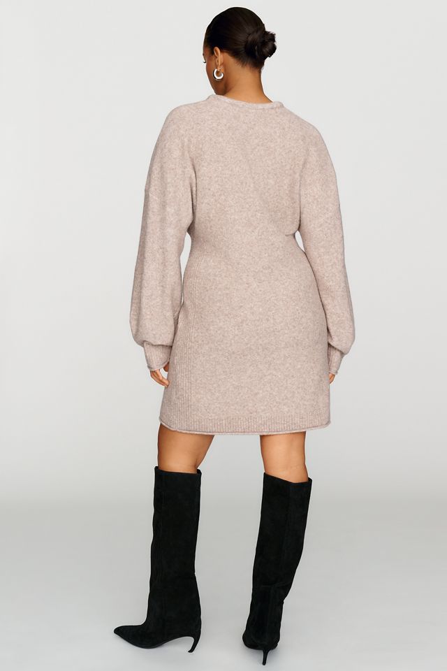 By Anthropologie Wool Blend Sweater Mini Dress #7
