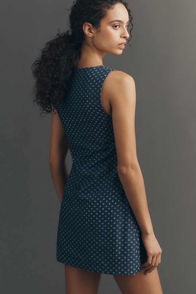 Sunday Ritual Dahlia Sleeveless Square-Neck Mini Dress | Anthropologie