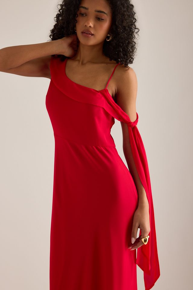 KITRI Jessica Asymmetric Drape Maxi Dress #5