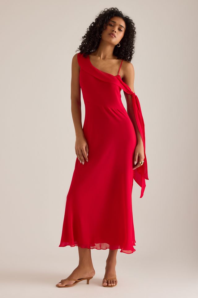 KITRI Jessica Asymmetric Drape Maxi Dress #2