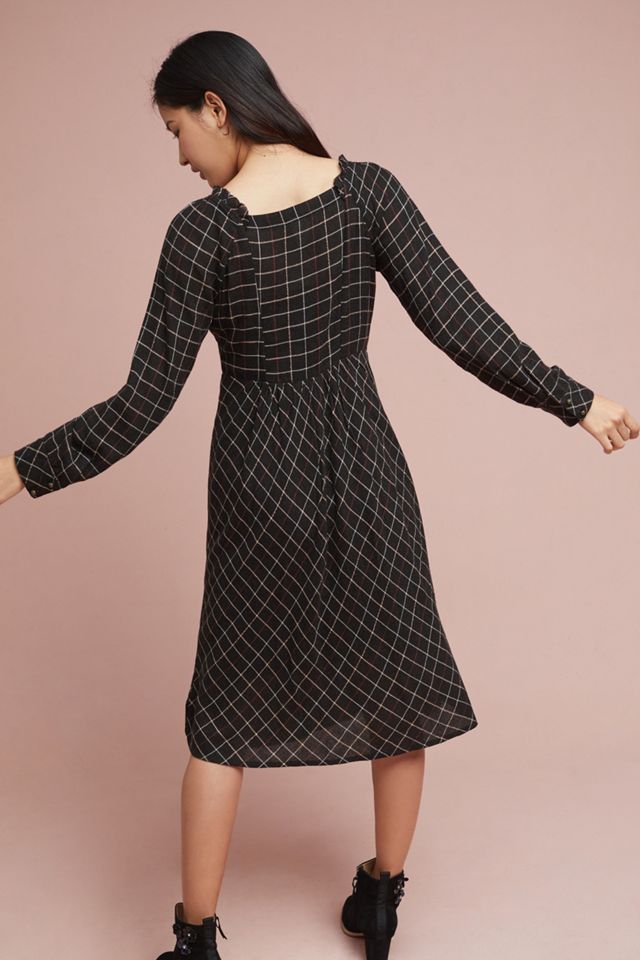 Annie Plaid Midi Dress #2