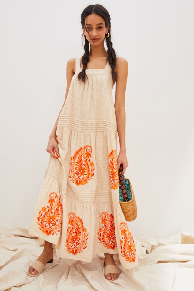 Felicity Embroidered Maxi Dress #2