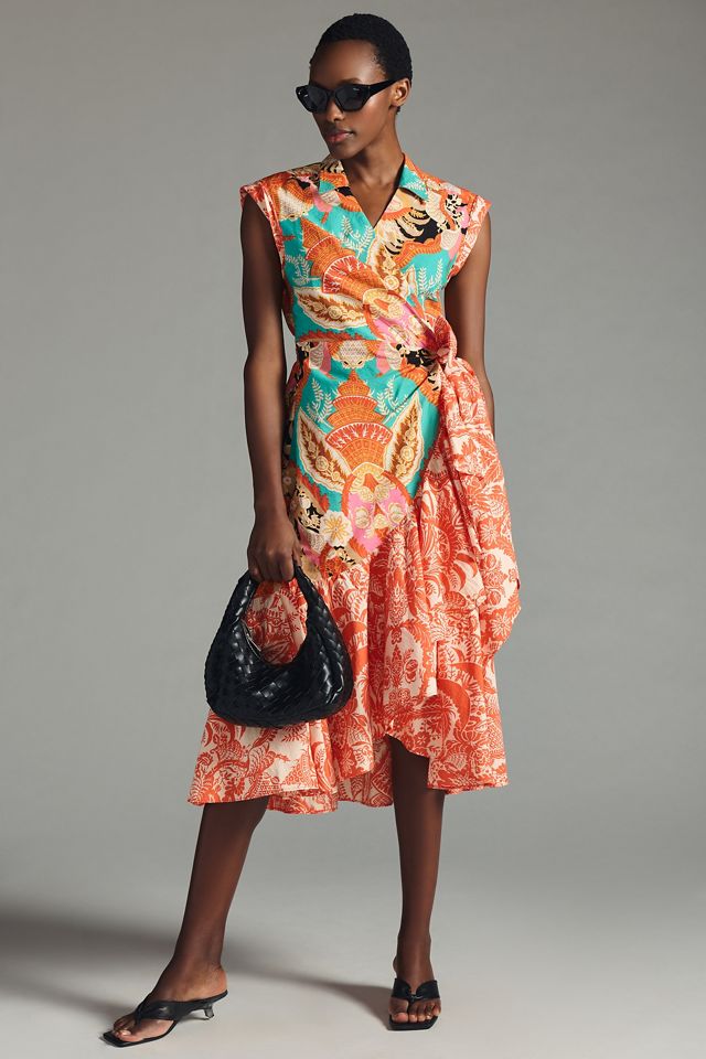 By Anthropologie V-Neck Wrap Dress #1