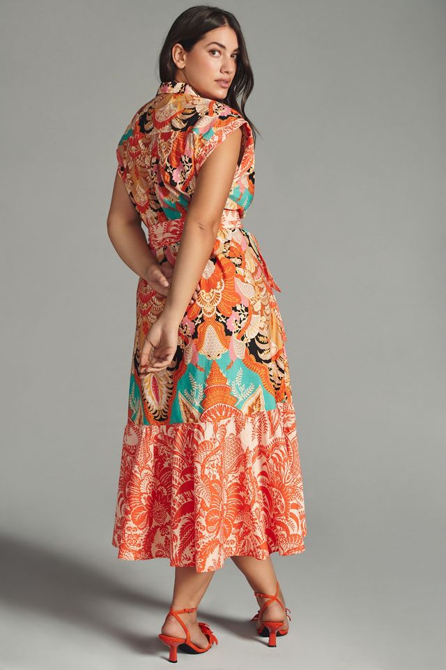 By Anthropologie V-Neck Wrap Dress #7